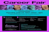 KCC - Career Fair Flyer - June 9 2017files.constantcontact.com/57161b9e001/bf32b005-9bcb-4cb6...Career Fair PARTICIPATING EMPLOYERS INCLUDE: Meet employers with good jobs to ﬁll