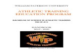 ATHLETIC TRAINING EDUCATION PROGRAM 1920.pdfThe Athletic Training Education Program (ATEP) at William Paterson University (WPUNJ) is housed in the Department of Kinesiology which is