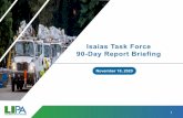 Isaias Task Force 90-Day Report Briefing · 2020. 11. 4. · Restoration Plan (ERP) violations • Adjust the balanced scorecard metrics • PSEG personnel too focused on balanced