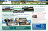 this is Whispering Winds...is a very exciting time in the history of Whispering Winds. When the late Dr. Jerry Tisi and I first talked about building a camp, we knew that the road