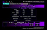 dide ed BLAZE BASICS 100 LED Tape Light...spec sheet | blaze™ basics 100 led tape light | ss011320-10.0 | 4 of 11 specificatio sheet blaze™ basics 100 led tape light photometrics