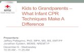 KidstoGrandparents%– What%Infant%CPR Techniques%Make%A% Difference · 2020. 6. 18. · Previous% Studies •Healthcare% Providers •TT%superiorityin% pressures •Varietyof% rangesof%times