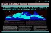 august 2011 NORTHeRN AusTRALIA seAsONAL BusHFIRe …...These areas were in northern and central australia including the east Kimberley, the central Northern territory and parts of