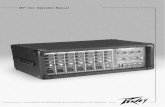 MP 600 om-1 - Peavey Electronics · 2020. 4. 23. · MP™ 600 POWERED MIXER Thank you for purchasing the Peavey MP™ 600! The MP™ 600 is a seven-channel mixer with a variety of