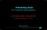 FRANÇAIS FOR 46 TITLES WRITTEN IN... · 2020. 1. 22. · Français 5ème Année Secondaire LKK Livre de l’élève III AVANT-PROPOS Cher apprenant, L’Office pour la Promotion