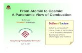 From Atomic to Cosmic: A Panoramic View of Combustion€¦ · • Theory has to fit light curve: composition, temperature & velocity • Combustion characteristics: - Buoyantly unstable