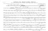 AFRICAN WELCOME PIECE · 2011. 12. 23. · AFRICAN WELCOME PIECE For Percussion Ensemble and Optional Chorus NflCHAEL UDOW Edited by Fred A. Wickstrom TTT f semPre Percussion 5 con
