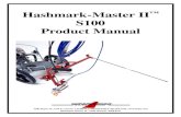 Hashmark-Master II S100 Product Manual€¦ · Hashmark-Master II ™ S100 ALWAYS wear safety goggles or protective eyewear when operating the unit! Hashmark-Master II™ S100 Manual