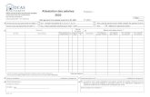 Attestation des salaires - Ocas · 2020. 12. 4. · de Office cantonal des assurances sociales Caisse genevoise de compensation Service des employeurs Case postale 2595 - 1211 Genève