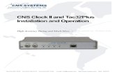 CNS Clock II and Tac32Plus Installation and OperationCNS Clock II and Tac32Plus © 2019 CNS Systems, Inc. vi Sound Effects Command.....45 Set PC Clock
