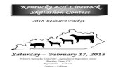 Kentucky 4-H Livestock Skillathon Contest“Kentucky 4-H Foundation” with “State Skillathon” included on the memo line. Entries received after January 26, 2018 will be charged