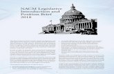 NACM Legislative Introduction and Position Brief 2018met in Toledo to endorse a national movement, creating what is now the National Association of Credit Management. Mem-bership has