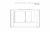 INSTRUCTION MANUAL - GUIDE D’INSTALLATION B034 Bifold... · 2018. 7. 31. · solution d eau et un détergent doux pour conserver l aspect neuf des panneaux de verre et du cadre