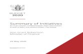 Summary of Initiatives - New Zealand Treasury · SUMMARY OF INITIATIVES IN THE CRRF FOUNDATIONAL PACKAGE . 2 . Changes in appropriations from the CRRF Foundational Package for the