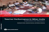 Teacher Performance in Bihar, Indiadocuments1.worldbank.org/curated/fr/484381467993218648/pdf/10… · Teacher Performance in Bihar, India Implications for Education Shabnam Sinha,