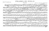 FRANKLIN FIELD Marches/College...Pride of the Illini 1st & 2d Trombones MARCH *TR10 KING arca o D. S . K. L. House. Fort Dodge TOM .