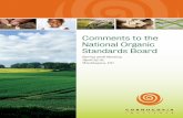 Comments to the National Organic Standards Board...1 INTRODUCTION The Cornucopia Institute is pleased to offer the National Organic Standards Board our formal analysis of, and recommendations
