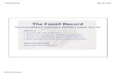 The Fossil Record - Norwell Public Schools / Overview...Fossil Record Britton Science May 06, 2014 The Fossil Record CELLS and HEREDITY, CHAPTER 5, SECTION 3, PAGES 155 to 163 Objectives