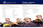 Music tuition - St Catherine's · Ensembles St Catherine’s has a wide range of ensembles your daughter can join, catering for all ability levels and music genres. Our ensembles