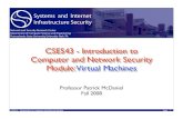 CSE543 - Introduction to Computer and Network Security ...pdm12/cse543-f08/slides/cse543-virtual...CSE543 - Introduction to Computer and Network Security Page Virtual Machine Rootkit