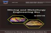 Mining and Metallurgy Engineering Borirmbor.co.rs/wp-content/uploads/2017/01/MME-Bor-3-2016.pdf · 2017. 1. 20. · Mining Faculty, University of Mining and Geology ... RTB BOR GROUP