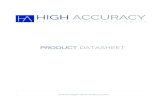 PRODUCT DATASHEET - High Accuracy · 2018. 11. 28. · • V-notch paddle as standard Surface Protection: • Detector: Xylan 1070, F4210 Yellow • ROV handle: Xylan 1070, F1677