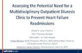 Assessing the Potential Need for a Multidisciplinary ......66% of HF patients avoided hospitalization by treatment with outpatient IV diuretic therapy Pharmacist roles in medication