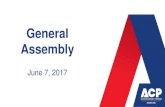 General Assembly - SOMOS · 2017. 6. 7. · Summary •OMIG –Office of Medicaid Inspector General -- oversees investigations, audits, review of Medicaid providers. OMIG has authority