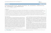 Computational approaches to protein inference in shotgun ......given correct and false identifications, respectively). How-ever, a large number of low-scoring PSMs may create dif-ficulties