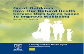 Green space to improve wellbeing · 2020. 9. 24. · Green space and mental health Almost one in six people in the UK will suffer from mental ill-health, such as anxiety or depression,