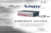 Energy2510G Inox Yamaha v001 Ing - scan-terieur.com Information/Telair Manuals...Type Single cylinder, 4 stroke LPG, overhead valves, air cooling Engine Yamaha MZ 175 GAS Displacement
