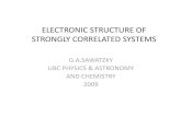 ELECTRONIC STRUCTURE OF STRONGLY CORRELATED berciu/TEACHING/PHYS555/FILES/part1.pdfآ  2009. 1. 21.آ 