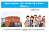 Best Prestigious Christian Nursery School in Winnipeg