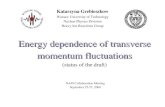Energy dependence of transverse momentum fluctuationskperl/NA49_PT/energy_09_2006.pdf · 2006. 10. 5. · No energy dependence of transverse momentum fluctuations at CERES (Pb+Au