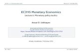 EC3115MonetaryEconomics - Anuar D. Ushbayev€¦ · The interest rate control (endogenous money) approachtothe transmission mechanism in six steps1: 1. The central bank determines