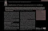 Application of smart nanostructures in medicine · Application of smart nanostructures in medicine Nanostructures or nanomaterials have unique physical and/or chemical properties