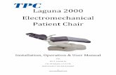 Laguna!2000! Electromechanical! Patient!Chair!Laguna 2000 Chair Bracket Installation procedure 1. Remove the three screws shown. 2. Remove the front cover 3. Remove the bracket cup