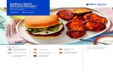 Indian-Style Beyond Burger blueapron.com 2 SERVINGS...Indian-Style Beyond Burger with Creamy Mango Chutney & Spicy Cucumber 2 SERVINGS | 25–35 MINS 3 Cook the patties • Meanwhile,