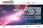 Renewing Multilateralism for the 21st Century. The Role of the … · 2020. 11. 27. · Margherita Bianchi, Luca Franza DIGITALISATION 33 Nicola Bilotta TRADE AND FINANCE 38 Fabrizio