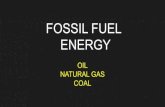 FOSSIL FUELFOSSIL FUEL ENERGY OIL NATURAL GAS COAL. COAL MINING Two open pit coal mines are pictured above. Open pit mining for any mineral resource is discouraged because of its impact