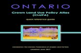 ONTARIO...ONTARIO Crown Land Use Policy Atlas (CLUPA) quick reference guide created by: the Ontario Federation of Anglers and Hunters updated: June, 2017 Getting Started Navigate to