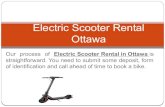 Electric Scooter Rental Ottawa