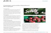 Crataegus oxycantha (Hawthorn) Monograph · 2010. 4. 5. · congestive heart failure (CHF) New York Heart Association stage II (NYHA-II). Over a period of eight weeks, supplementation