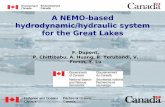 A NEMO-based hydrodynamic/hydraulic system for the Great Lakes · 2012. 1. 31. · Objectives: Development of a coupled hydrological forecasting system for the Great Lakes: Improved