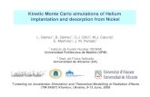 Kinetic Monte Carlo simulations of Helium implantation and ......Kinetic Monte Carlo simulations of Helium implantation and desorption from Nickel L. Gámez1, B. Gámez1, C.J. Ortiz