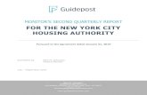 FOR THE NEW YORK CITY HOUSING AUTHORITY€¦ · 415 Madison Avenue, 11th Floor, New York, NY 10017 212.817.6733 bschwartz@guidepostsolutions.com MONITOR’S SECOND QUARTERLY REPORT