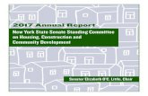 New York State Senate Standing Committee on Housing ......New York State Senate Standing Committee on Housing, Construction and Community Development 2017 Annual Report Senator Elizabeth