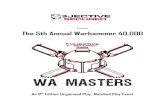 Presents The 5th Annual Warhammer 40,000 · The 5th Annual Warhammer 40,000 An 8th Edition Organised Play, ... All Warhammer 40,000 publications from Games Workshop including Black