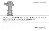 6MO-10MO-12MLO-12MMO MIXED FLOW PUMPS...12MMO Performance Curves NOTE: Solid line is recommended operating range. PAGE 6 Mixed Flow Turbine Goulds Water Technology 6MO Dimensional