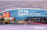 2016 - City of Vancouver Home | City of Vancouver Washington · 2017. 10. 9. · ANNUAL REPORT 2016 6 City Council has directed staff to proceed with the Van Mall North Annexation,